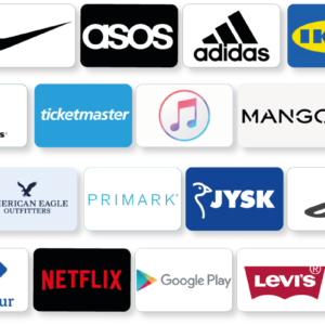 Gift Cards (Fave. Brands)